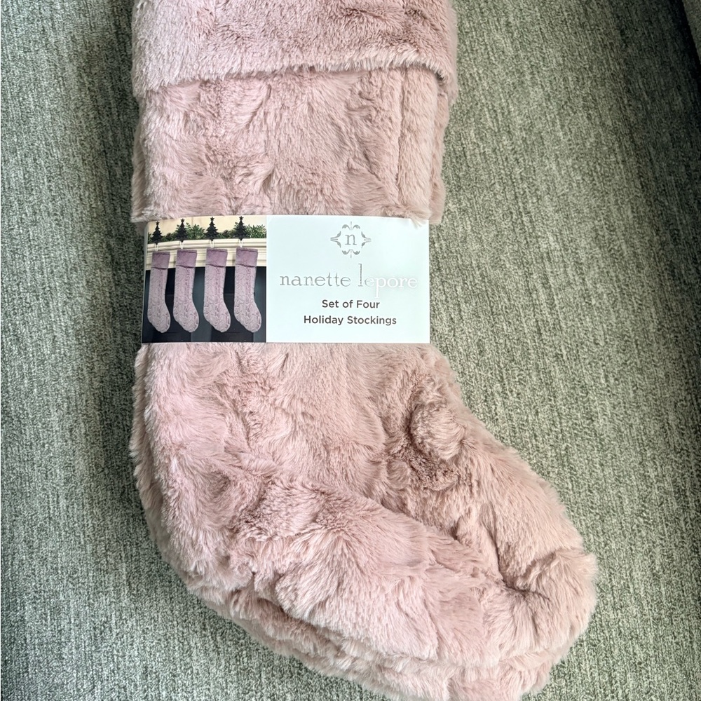 Nanette Lepore Blush Holiday Stockings Set